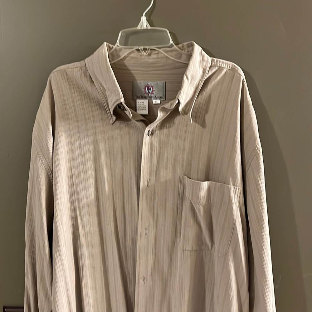 Vintage the territory ahead long sleeved shirt size XL 100% silk